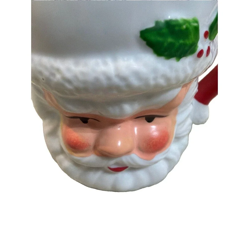 Vintage Ceramic Santa Claus Coffee Mug Christmas 1994 Whimsical 3.5” Tall